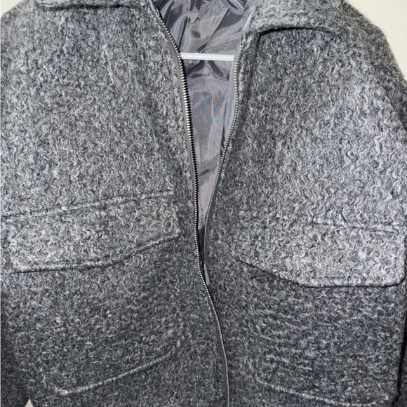 H&M KIDS FELTED SHACKET 14YR Gray Jacket - Picture 4 of 4